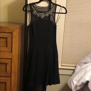 Express Gem Embroidered little black dress - Size0